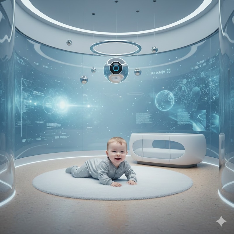 The future that lies in store for generation Beta babies like this one.