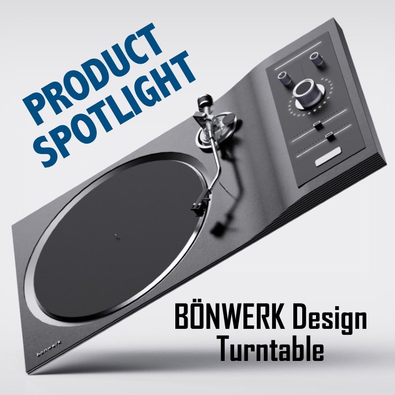 A whole new look in ultra-slim turntable design.